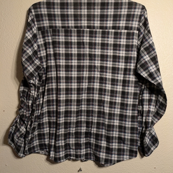 R&BM Women's Black and White Plaid Shirt Size2x Pre-owned - Picture 6 of 6